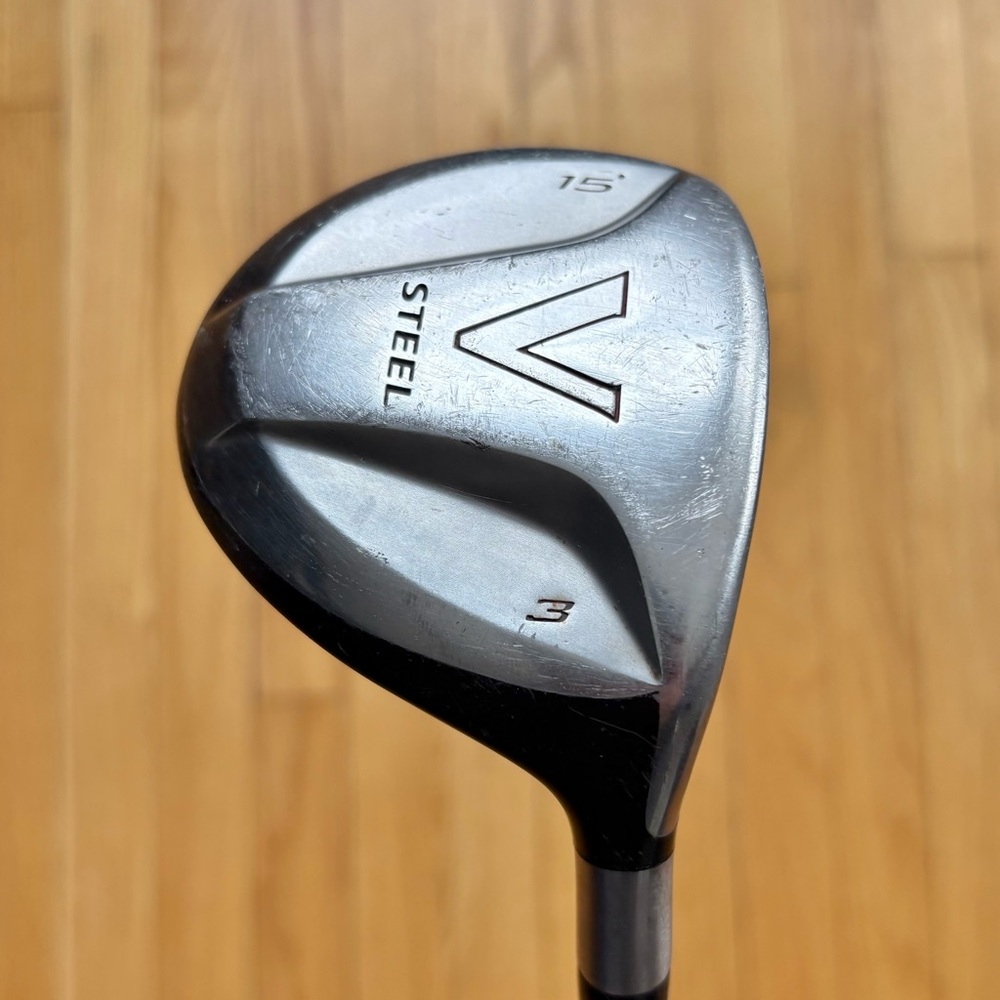 Taylormade V-Steel Fairway 3 Wood 15 Degree M.A.S.2 Stiff Shaft Right Hand RH